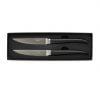 RIB - Zwart/RVS - 2 Steakmessen in giftbox // Cutipol