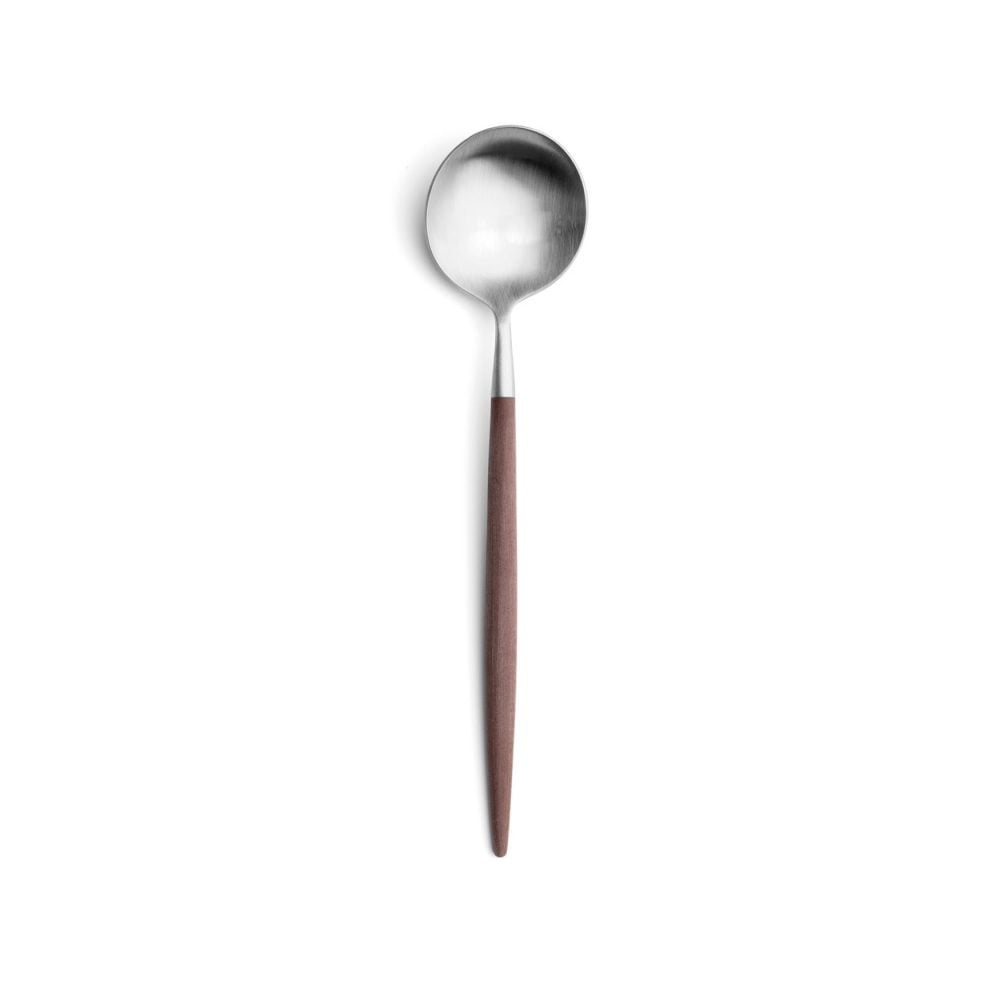 Cutipol-Goa-Brown-DessertLepel dessert spoon bruin rvs table things