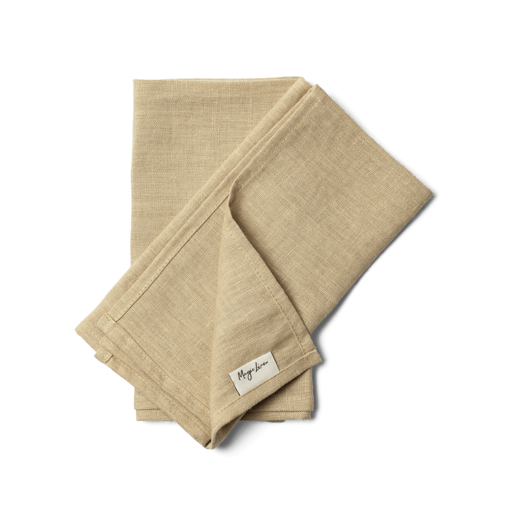 Magic Linen - Linnen servetten // Sandy beige (set van 2)