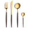 Goa - Bruin/Goud - Bestekset 24-delig // Cutipol table things