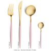 Goa - Roze/Goud - Bestekset 24-delig // Cutipol table things