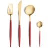 Goa - Rood/Goud - Bestekset 24-delig // Cutipol table things