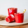 Koffiekopjes Latte mok espresso - rood // Costa Nova Table Things