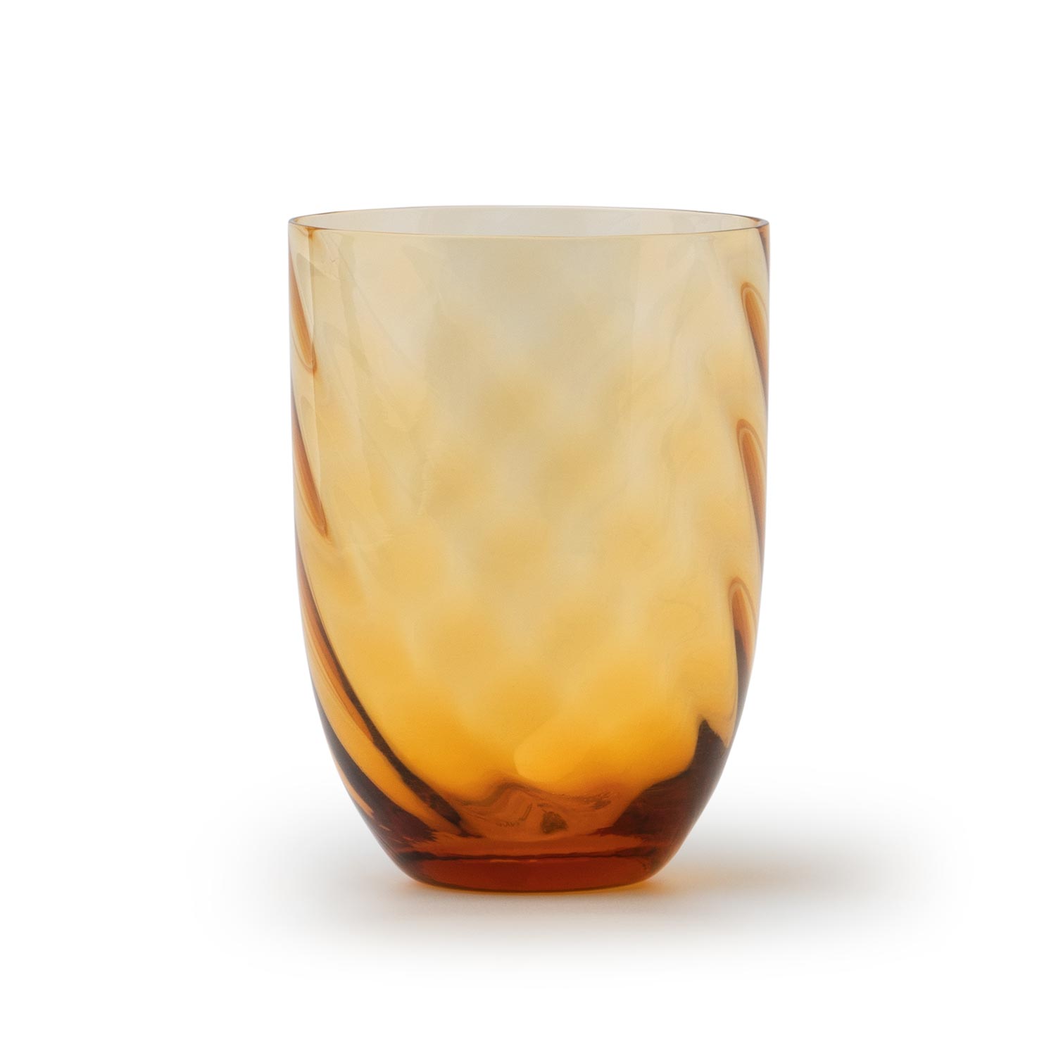 Swirl waterglas - amber // Anna von Lipa