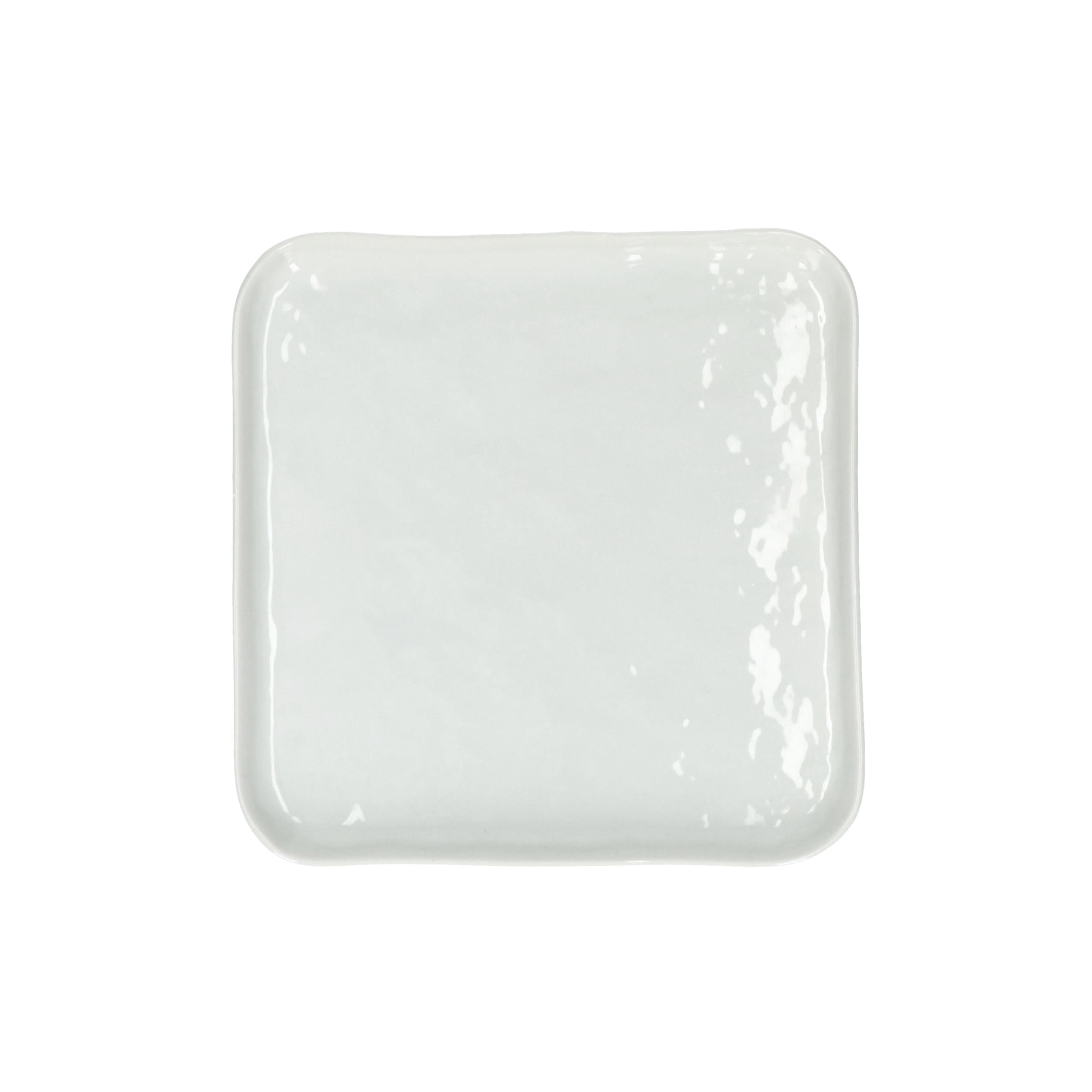 Porcelino Dessertbord vierkant - Wit // Pomax